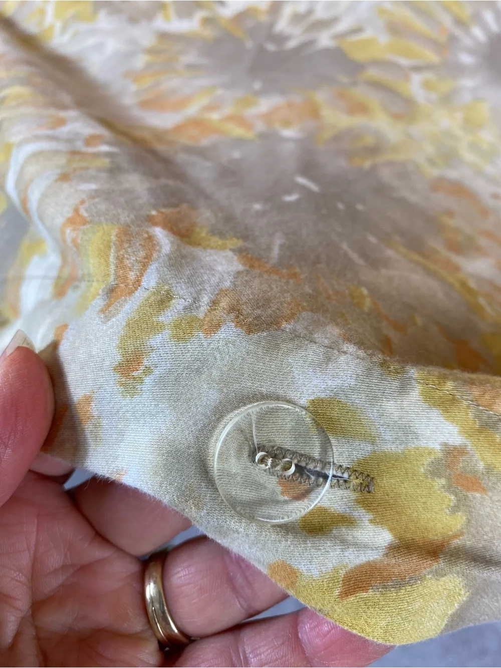 West Elm Yellow and Gray Sunflower-Print Duvet Cover
